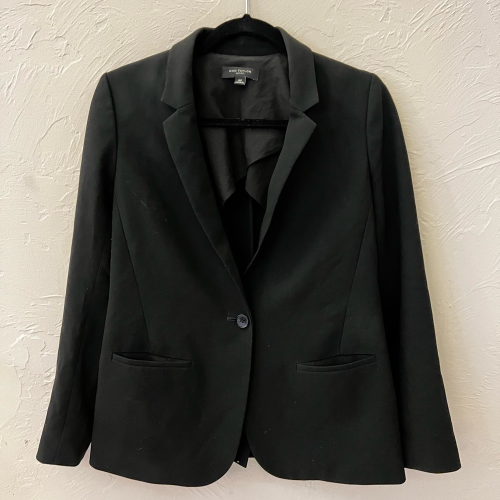 Ann Taylor Black Suit Jacket 4P